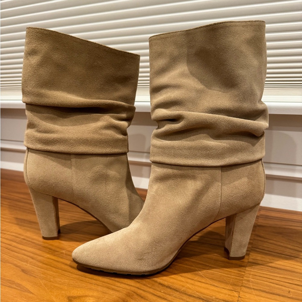 Manolo Blahnik Suede Suede Ankle Heel Boots Calasso